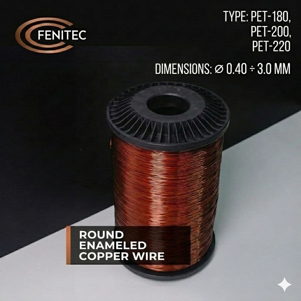 Round Copper Enameled Wire (PET) — Technical Specifications and Ideal Transformer Solution