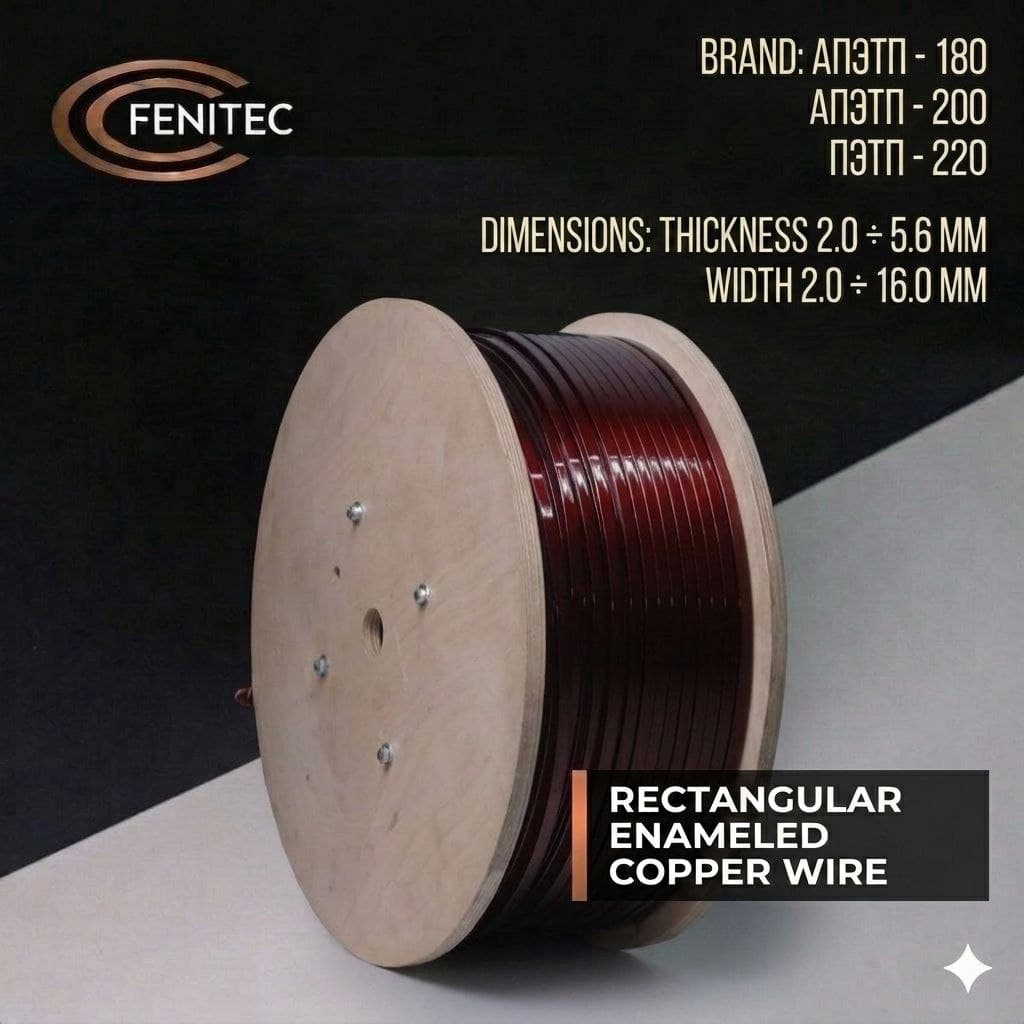 Rectangular Aluminum Enameled Wire APETP (2.0–16 mm) price | Transformer winding wire